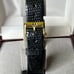 Vintage Wittnauer Ladies Swiss Watch Diamond Accent Black Dial and Band