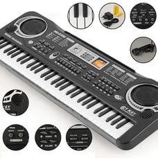 Electronic Organ. Beginners Toy Multi-functional 61-key Organ with Mike