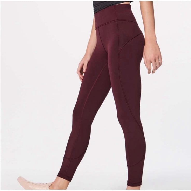 Lululemon in the movement 7/8 everlux 25” redwood