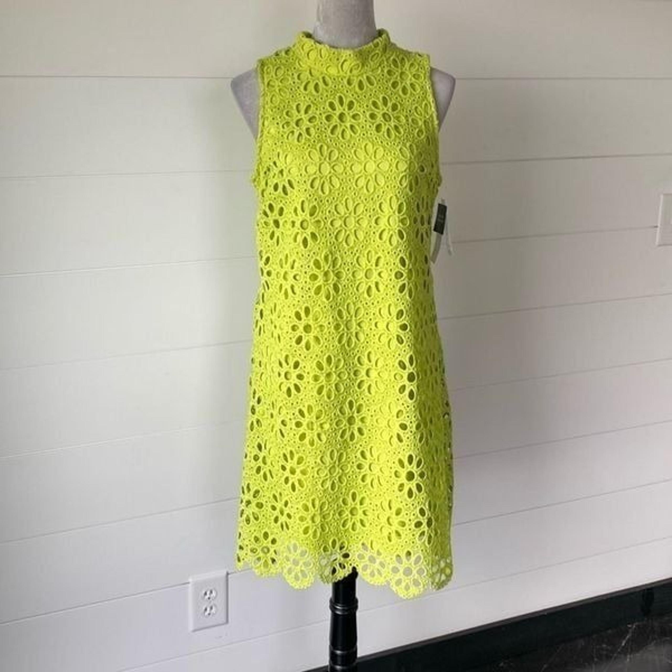 Robbie Bee Womens Sleeveless Floral Eyelet Swing Dresses Size 8
