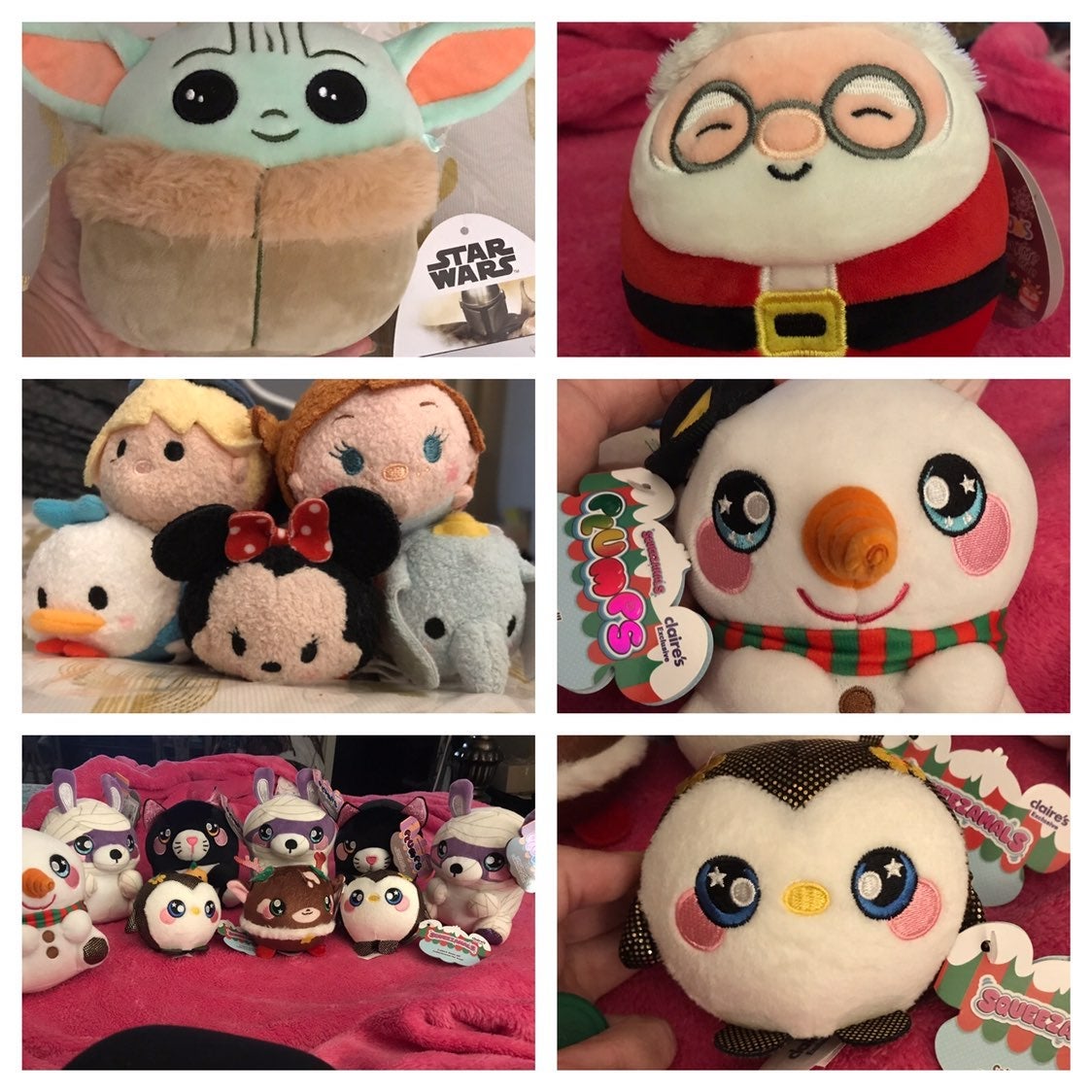 Squishmallow, tsum tsum and Plumps