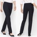 Talbots Bi-Stretch Black Straight Leg Pant Dress Pants 8 Petite 8P NWT
