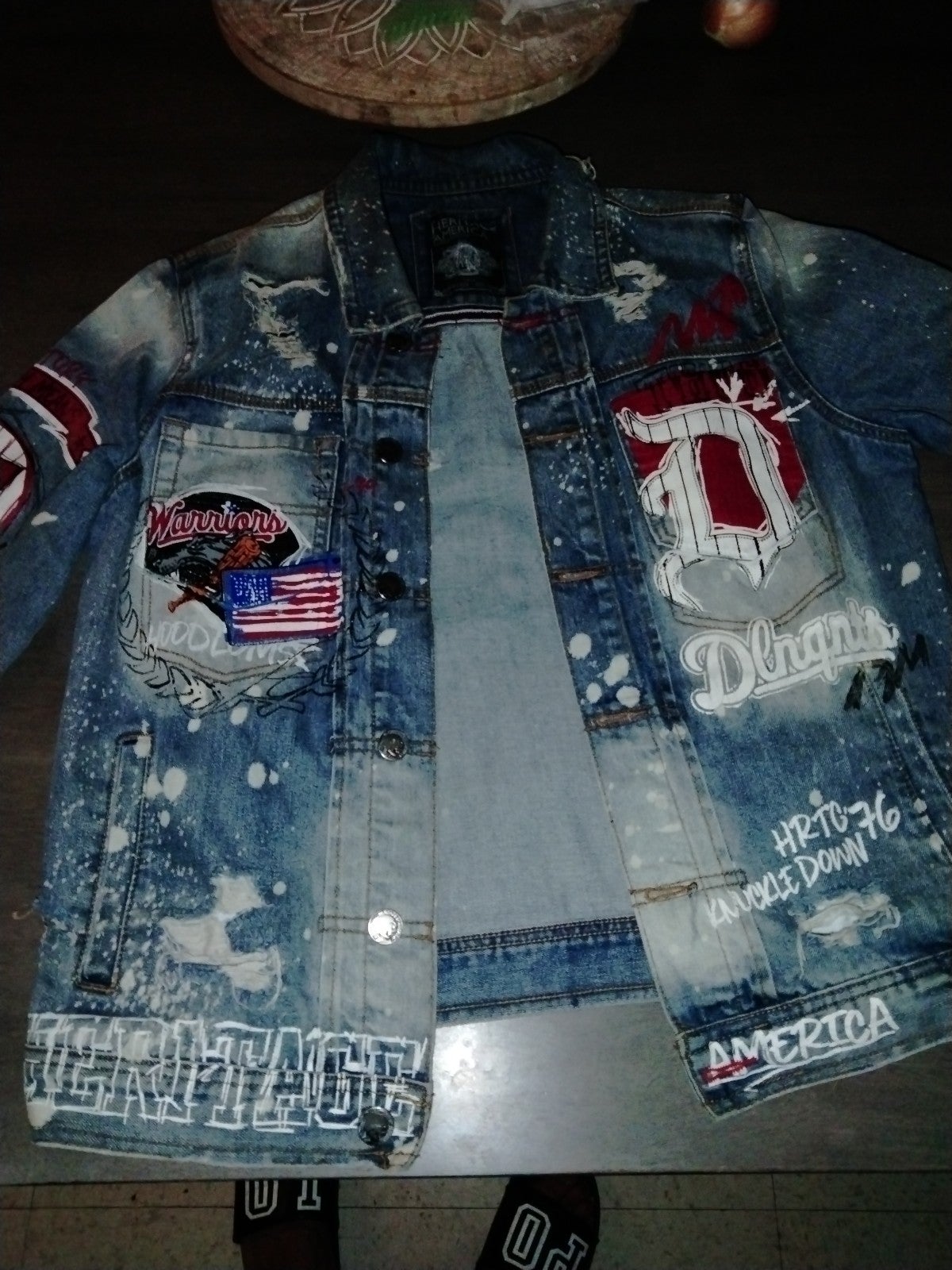 Denim design jean jacket