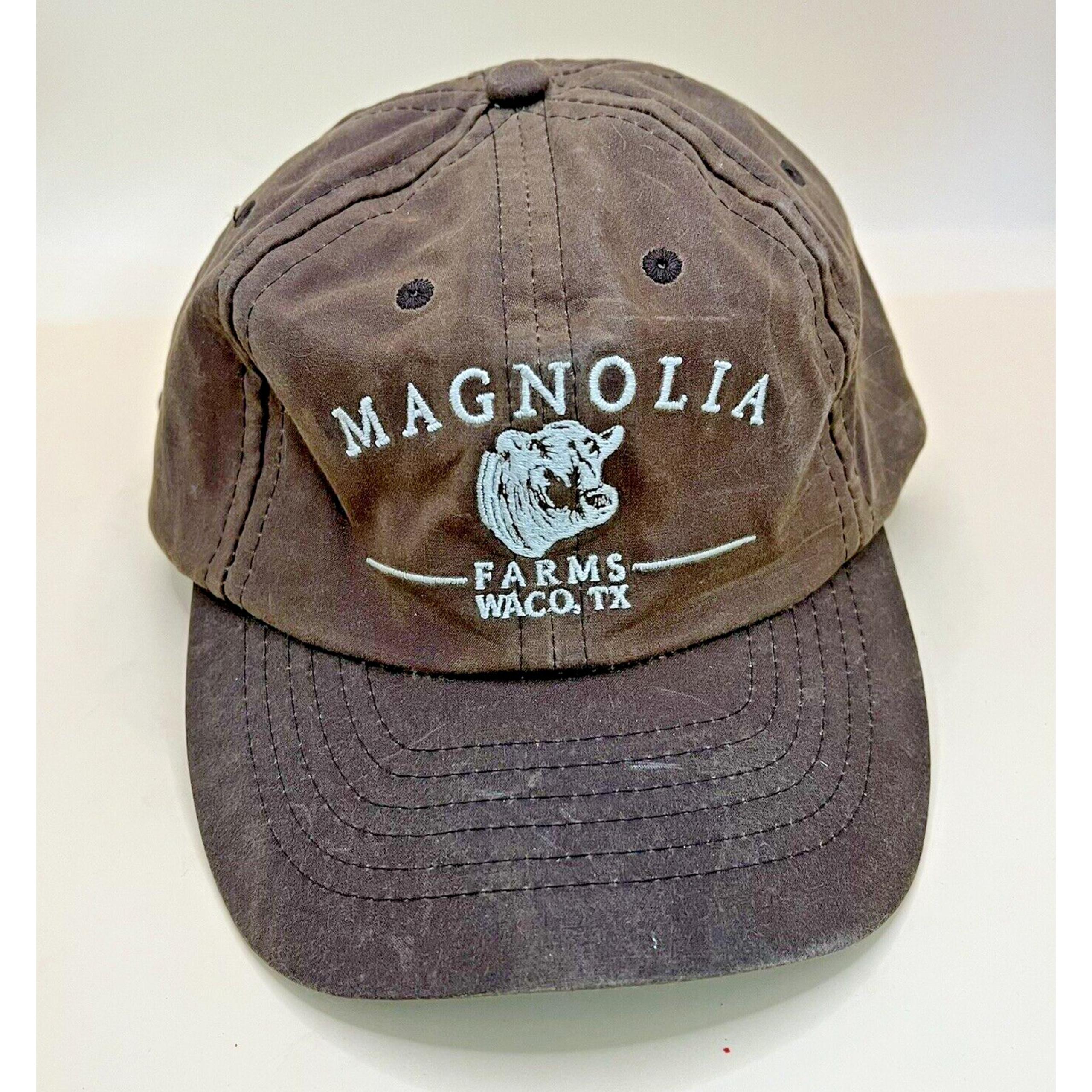 Magnolia Waco Texas Slate brown Distressed Strapback Adjustable Hat / Cap One Sz