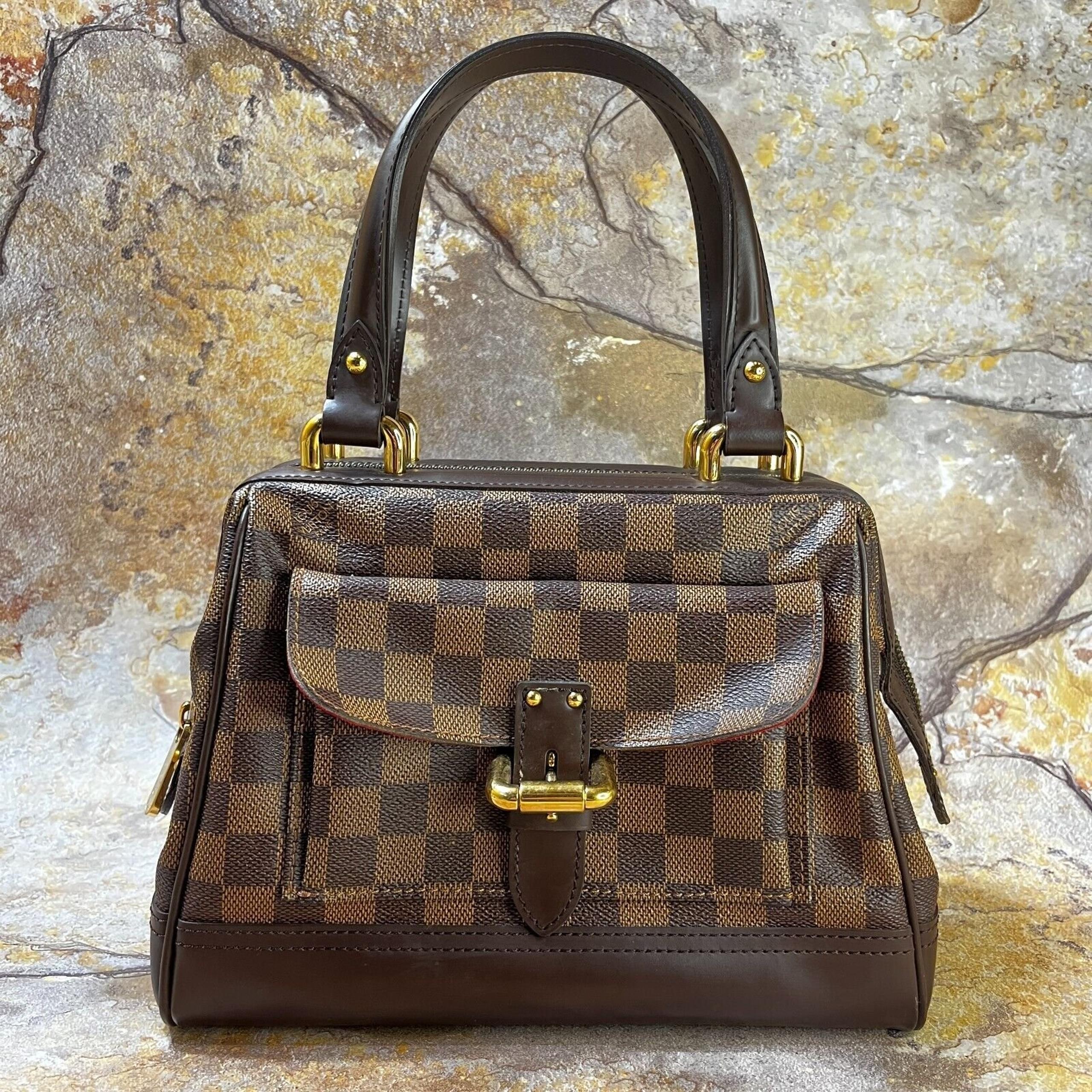 Louis Vuitton Knightsbridge Handbag Brown Damier Ebene Satchel