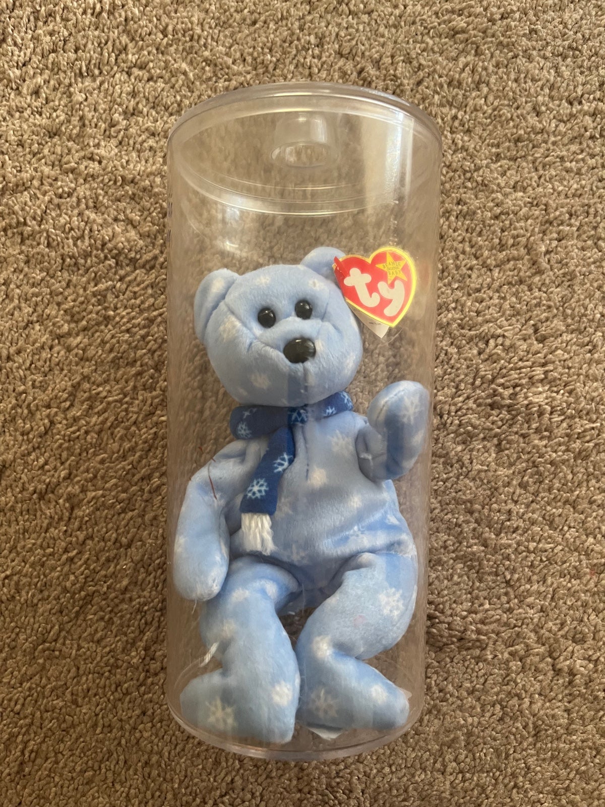 Holiday Teddy Beanie Baby 1999 - Mint, Extremely Rare, Multiple Tag Errors.