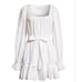Ramy Brook Women's Kayleigh Poplin Cotton Belted Mini dress White XXS NWT 368