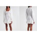 Ramy Brook Women's Kayleigh Poplin Cotton Belted Mini dress White XXS NWT 368