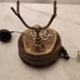 Vintage Sitel Black/Gold Antique Style Leather Look French Push Button Phone
