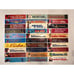 Lot of 30 Movie Theater Box Office Mylar Banners 11.5 x2.5” Authentic One-Sided