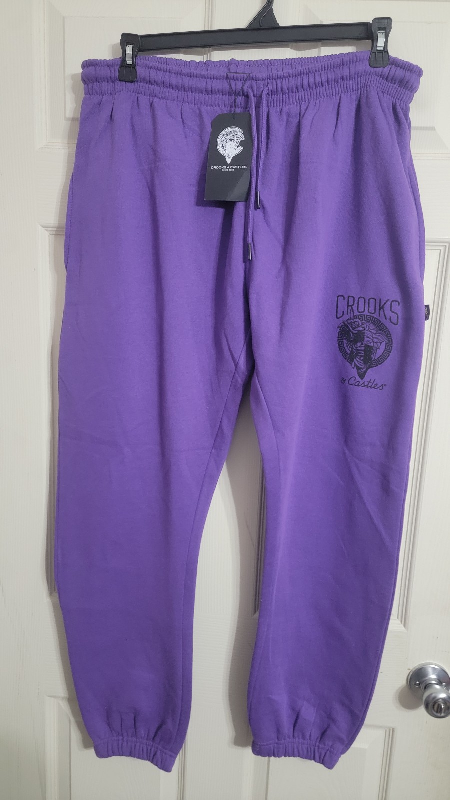 CROOKS & CASTLES JOGGERS PURPLE