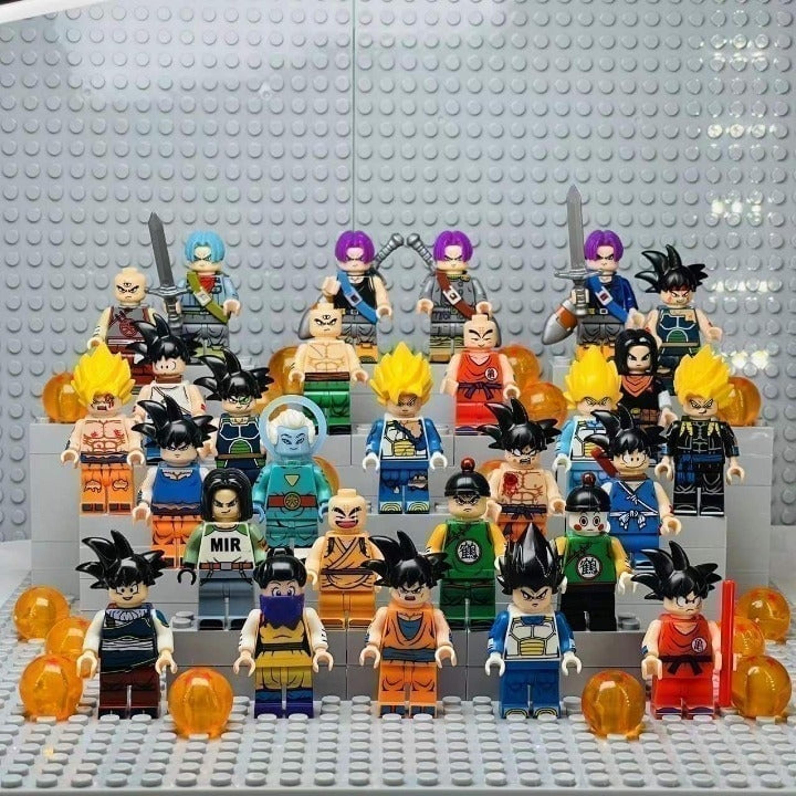 Dragon Ball Z Custom Minifigures Lot of 28