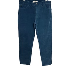 KanCan Estilo Stretch Corduroy Pant Women's Size 13/30 Medium Blue Ankle Soft