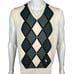 J. Lindeberg Mens XL Vest Golf Argyle Knit Sweater Ivory Modal Cotton Casual