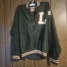 Vintage Champion Knitwear Fleece Pullover Varsity Jacket 60s 70s size L 3/4 zip