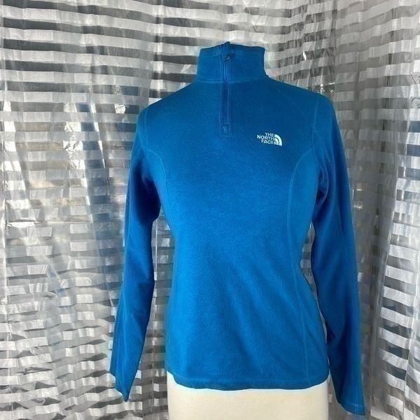The North Face Blue Long Sleeve Fleece PullOver