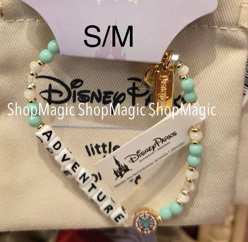 Disney Parks Little Words Project Adventure Bracelet -Disneyland S/M