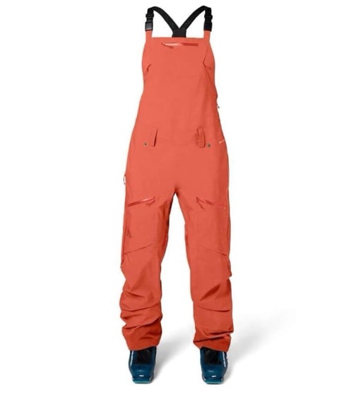 Flylow Foxy Bib Ski Pants Waterproof Women's Size XS-Chili