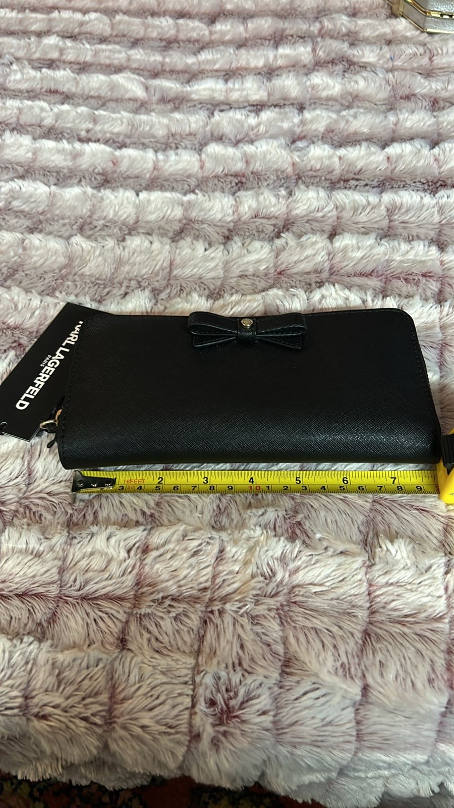 Karl Lagerfeld Paris all black wallet