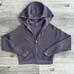 SWEATY BETTY Wimbledon Mesh Full Zip Hoodie XS Deep Dusty Purple Relaxed Fit