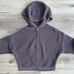SWEATY BETTY Wimbledon Mesh Full Zip Hoodie XS Deep Dusty Purple Relaxed Fit