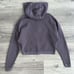 SWEATY BETTY Wimbledon Mesh Full Zip Hoodie XS Deep Dusty Purple Relaxed Fit