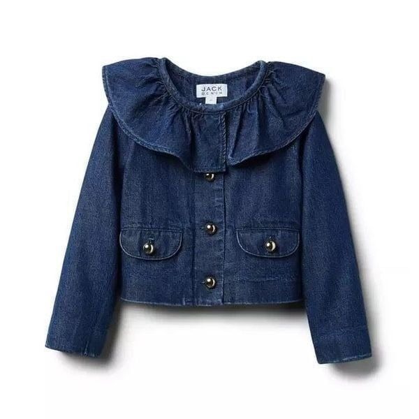 Janie & Jack Ruffled Denim Jacket