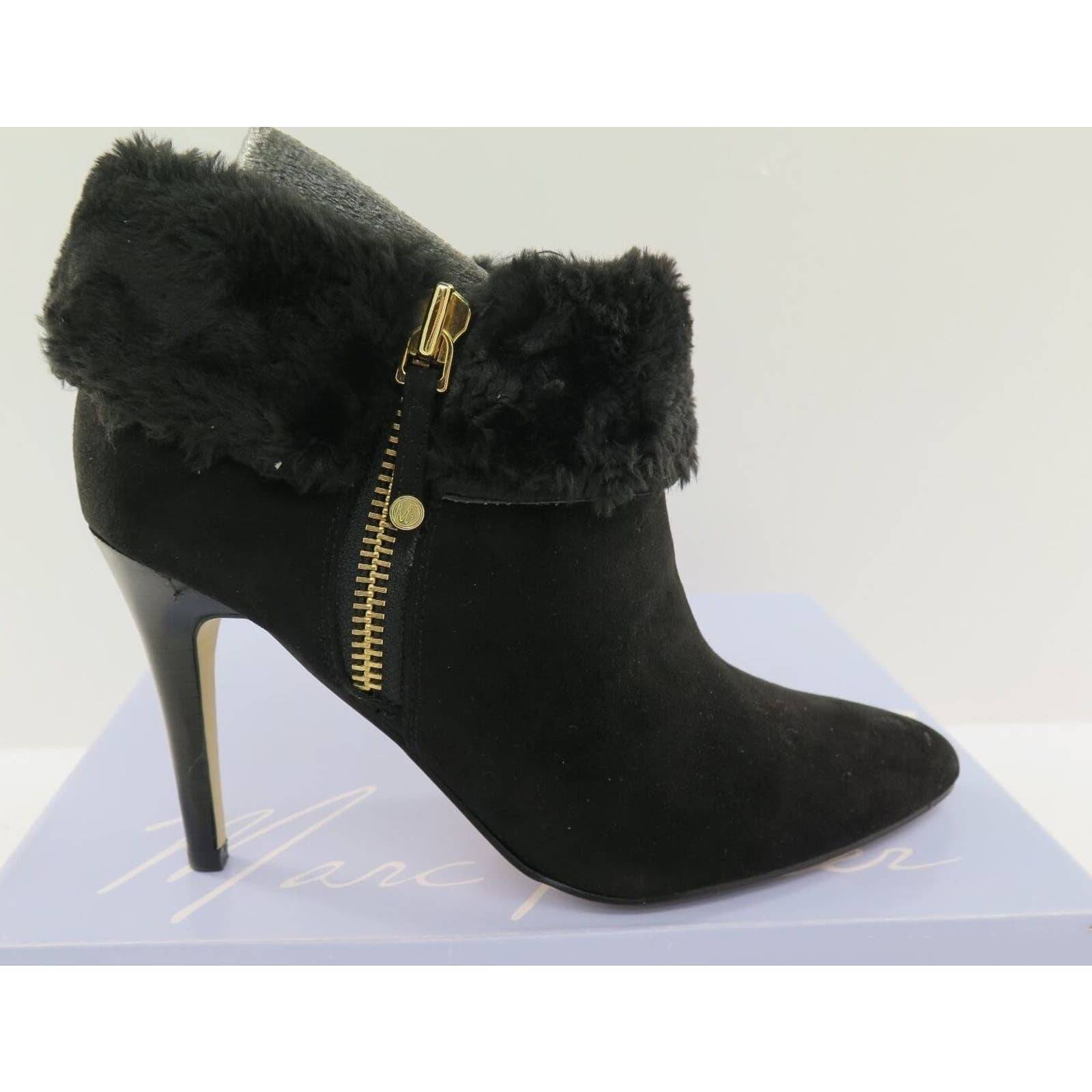 MARC FISHER HIGH HEEL BLACK SUEDE 10M