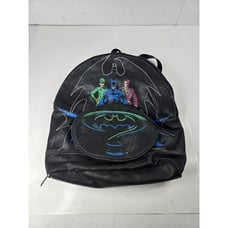 Vintage 90s 1995 Batman Forever Backpack Book Bag Rare Joker 2 Face DC Comics