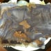 blue fluorite with double terminated dog tooth calcite specimen crystal