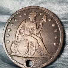 W@W 1872 SILVER SEATED LIBERTY DOLLAR (RARE)