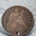 W@W 1872 SILVER SEATED LIBERTY DOLLAR (RARE)