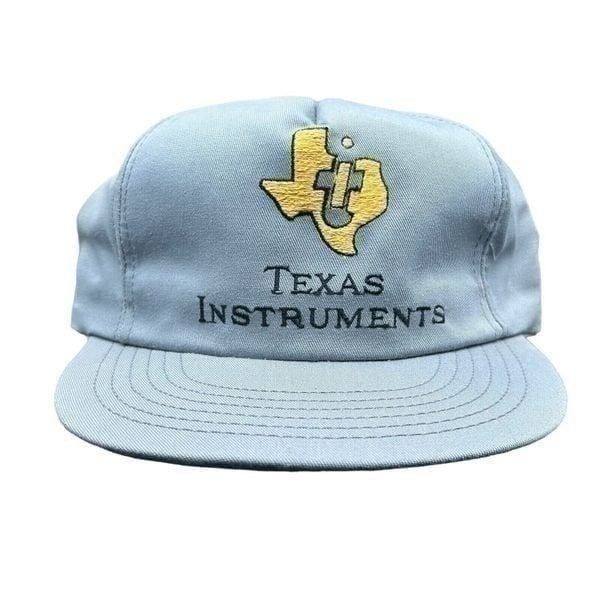 Vintage TI Texas Instruments Snap Back Trucker Hat Cap