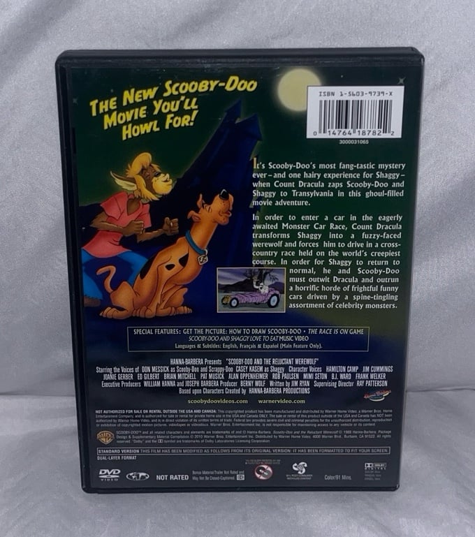 Scooby Doo & “The Reluctant Werewolf” DVD - detail