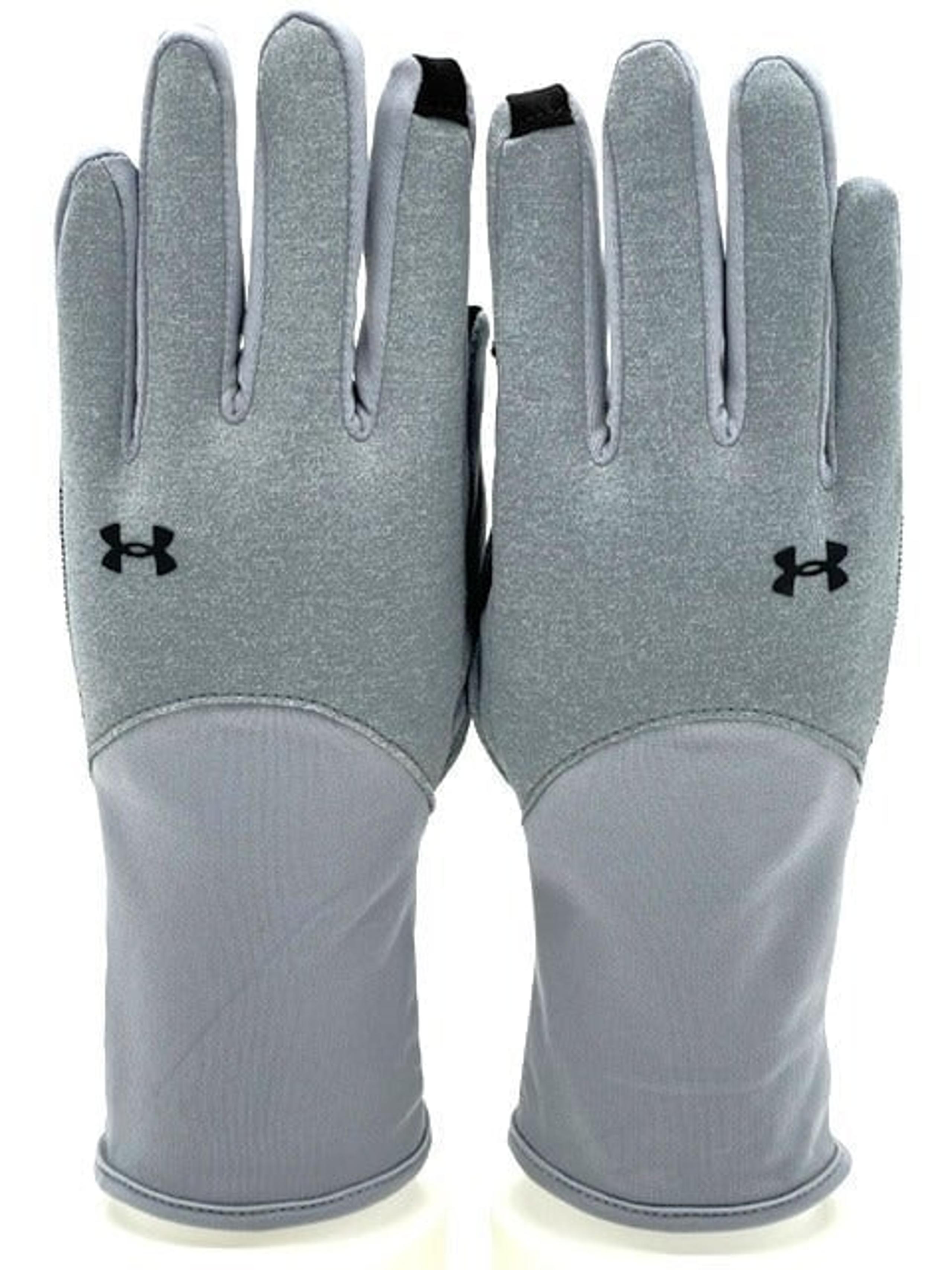 Under Armour Women's Liner Gloves, Grey/Black, LG - NEW