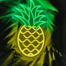 Neon Sign for Wall Decor Pineapple Neon Light for Bedroom, LED Light Up