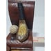 Golf Theme Heavy Duty Resin Book Ends Wood Look Flat Back with Club Ball Tee