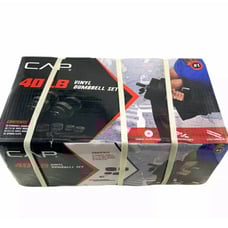 Cap 40lb adjustable vinyl weight set