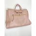 Zara Mauve Faux Leather Medium Size Top Handle Satchel