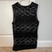 Mary McFadden Pure Silk Polyester Tunic Hand Beaded Dress Vintage 1980’s Women M