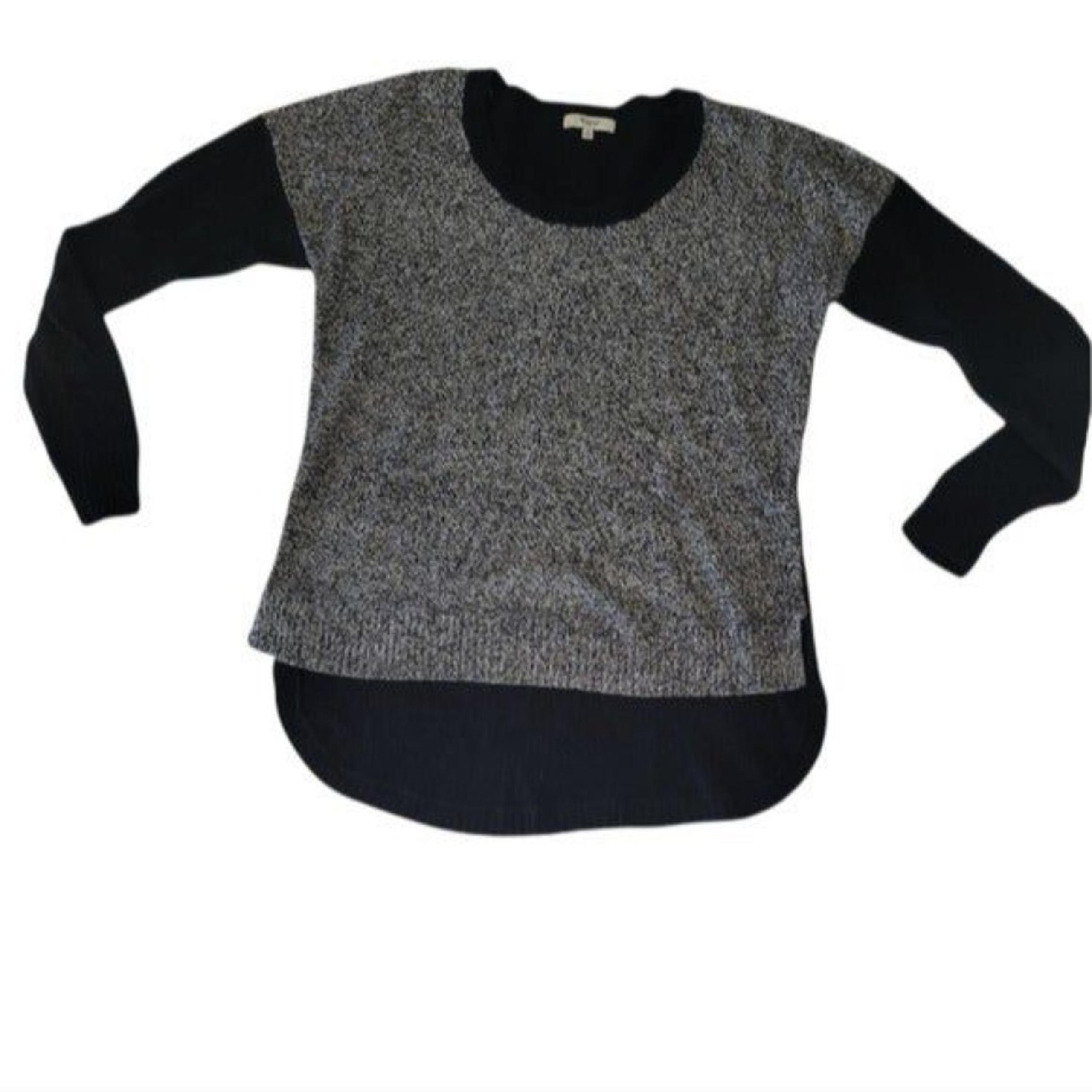 Madewell Women's Black & Gray Sweater Size Medium
