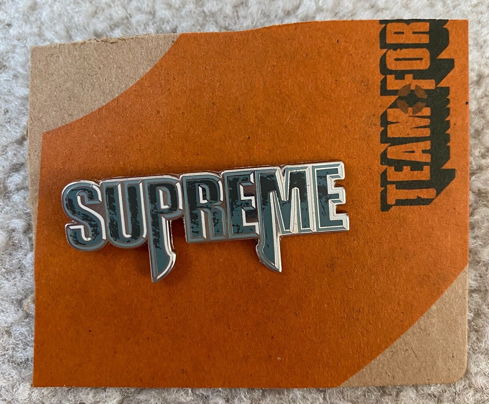 Orange supreme sticker sale