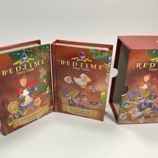 Vintage Bedtime Fairy Tales Volume Board Books With Slipcover set of 2
