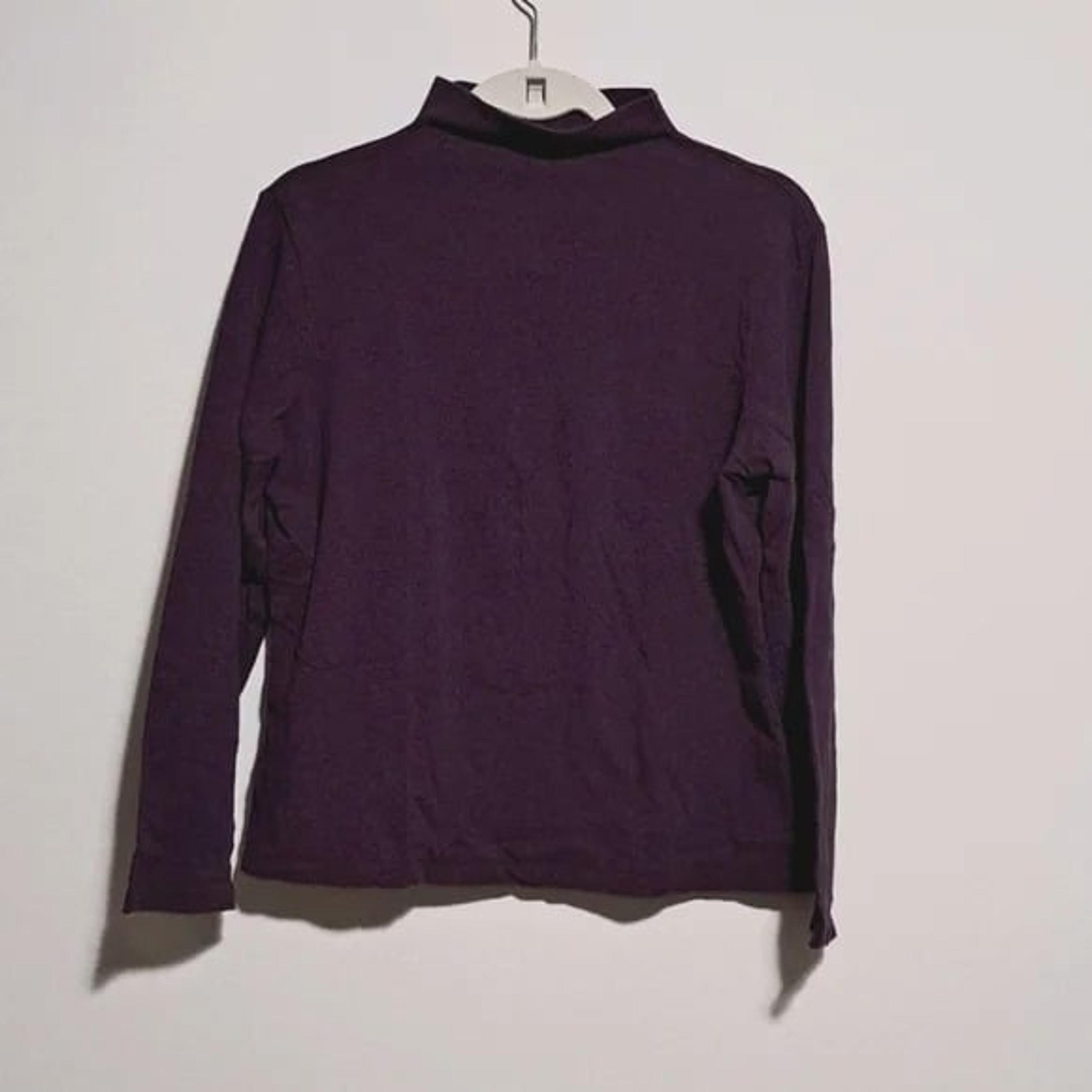 Vintage Talbots Mock Turtle Neck Plum Size M