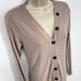 Enza Costa Womens Viscose Rib Cardigan Midi Long Sleeve Dress NEW Sz S Oatmeal