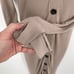 Enza Costa Womens Viscose Rib Cardigan Midi Long Sleeve Dress NEW Sz S Oatmeal