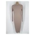 Enza Costa Womens Viscose Rib Cardigan Midi Long Sleeve Dress NEW Sz S Oatmeal