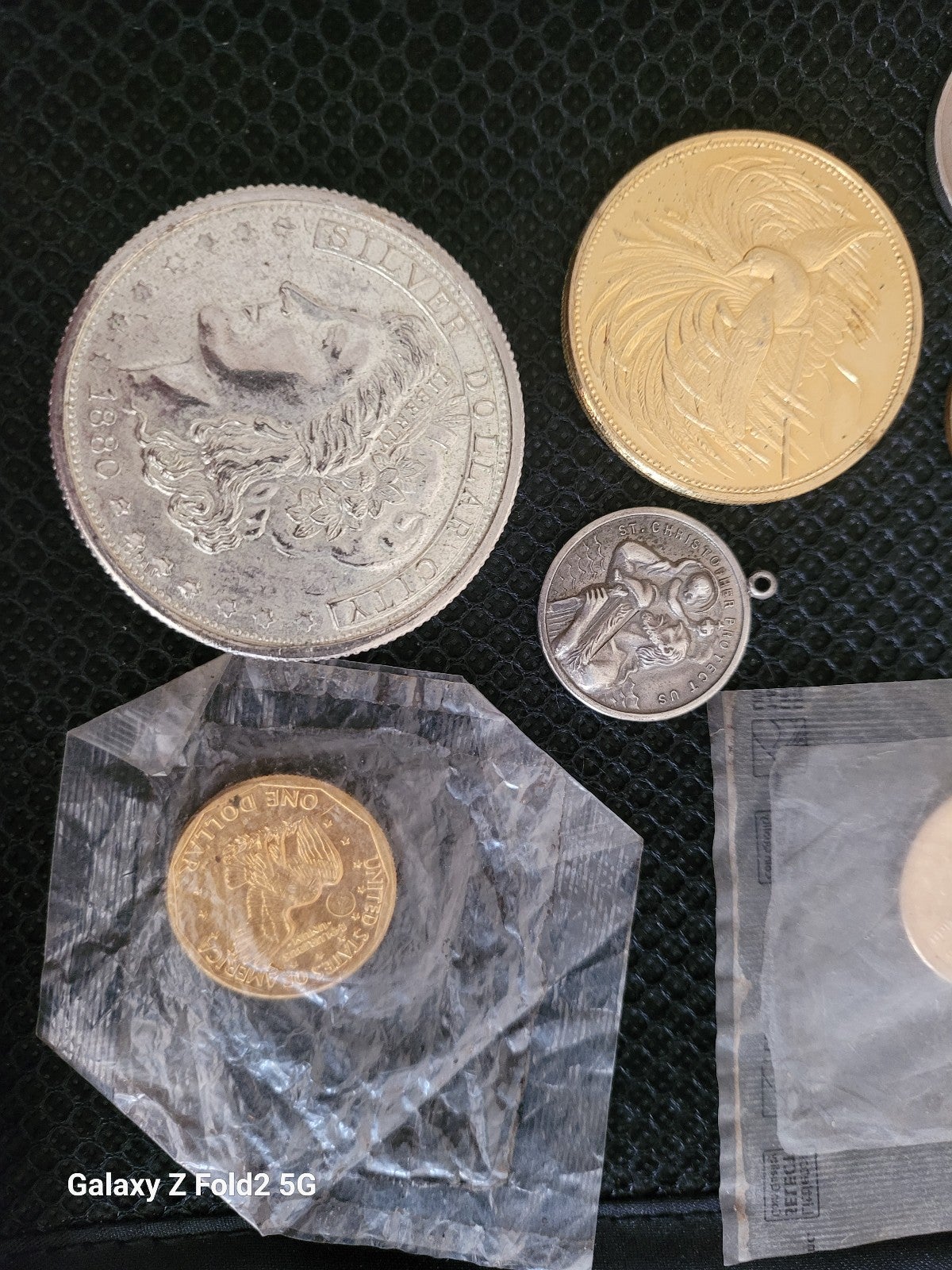 Variety of coins