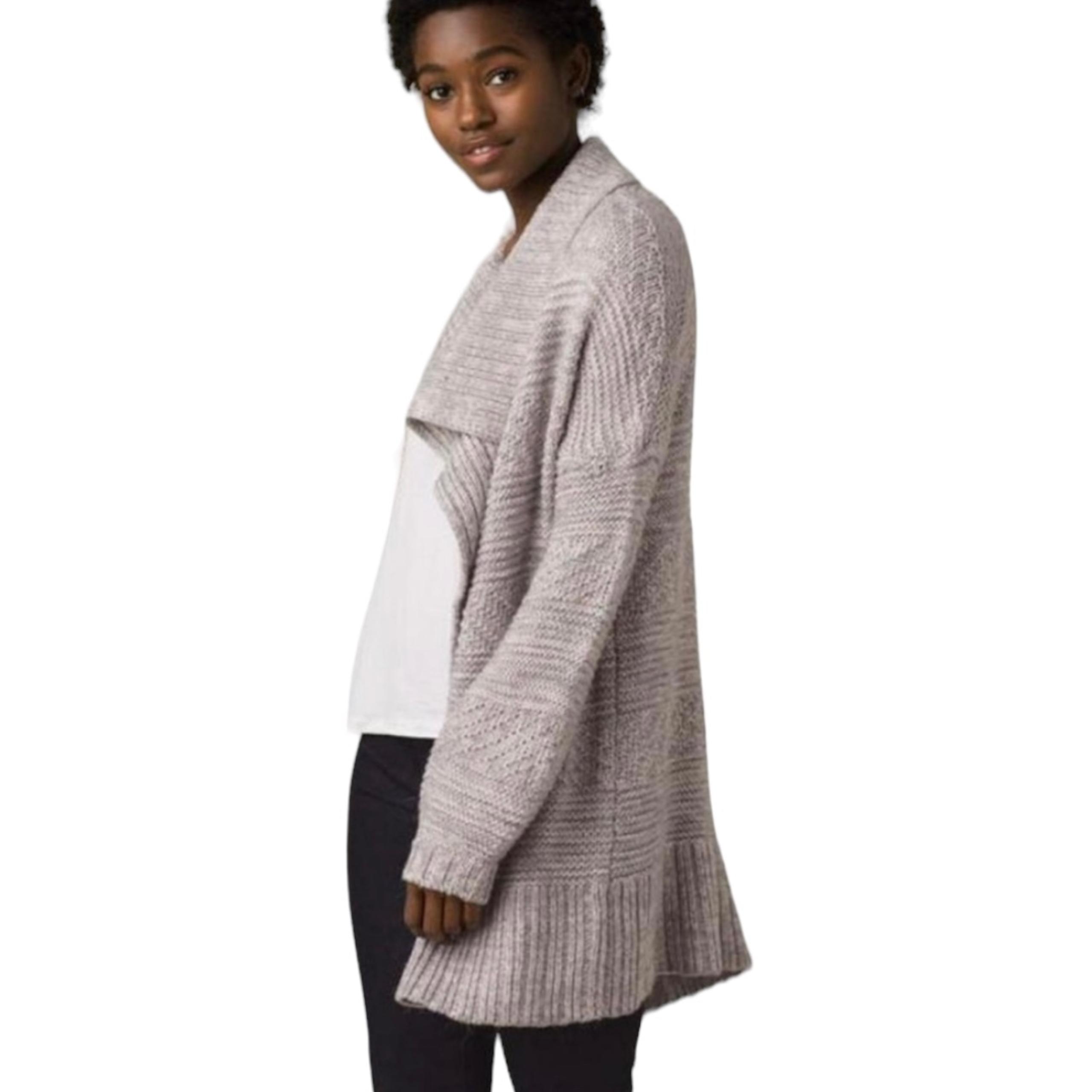 PrAna Sukie Cardigan In Pebble Grey M NWT