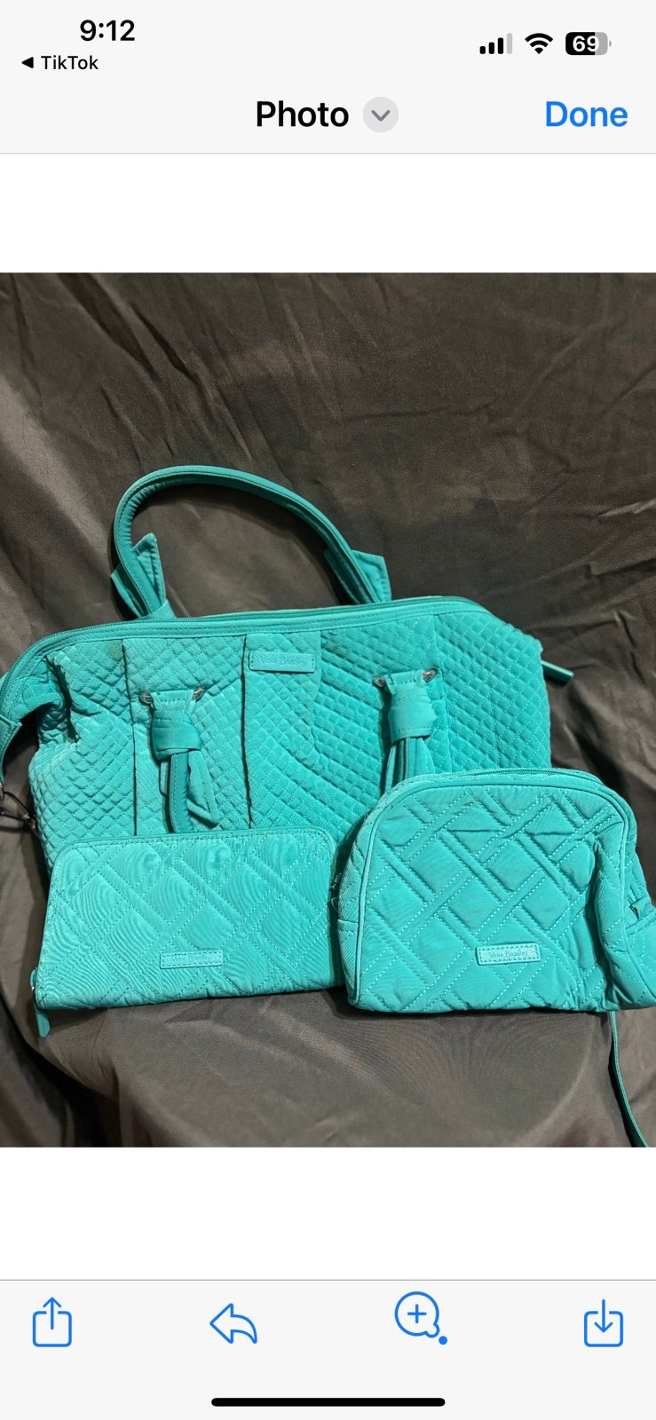 Vera Bradley Satchel/wallet/and cosmetic case